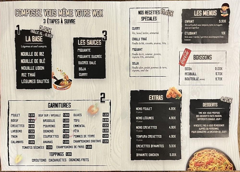 Time wok - Menu Image 1